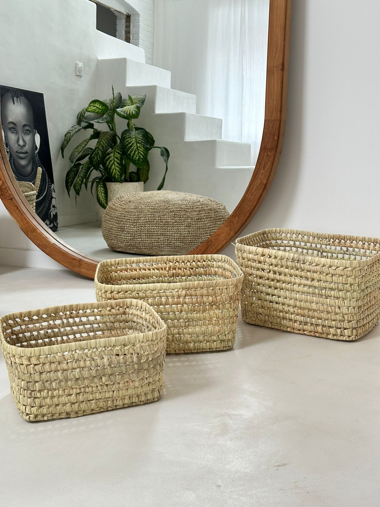 Panier Trio en Fibres Tressées
