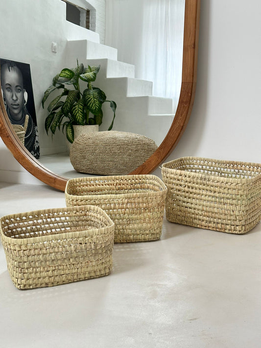 Panier Trio en Fibres Tressées