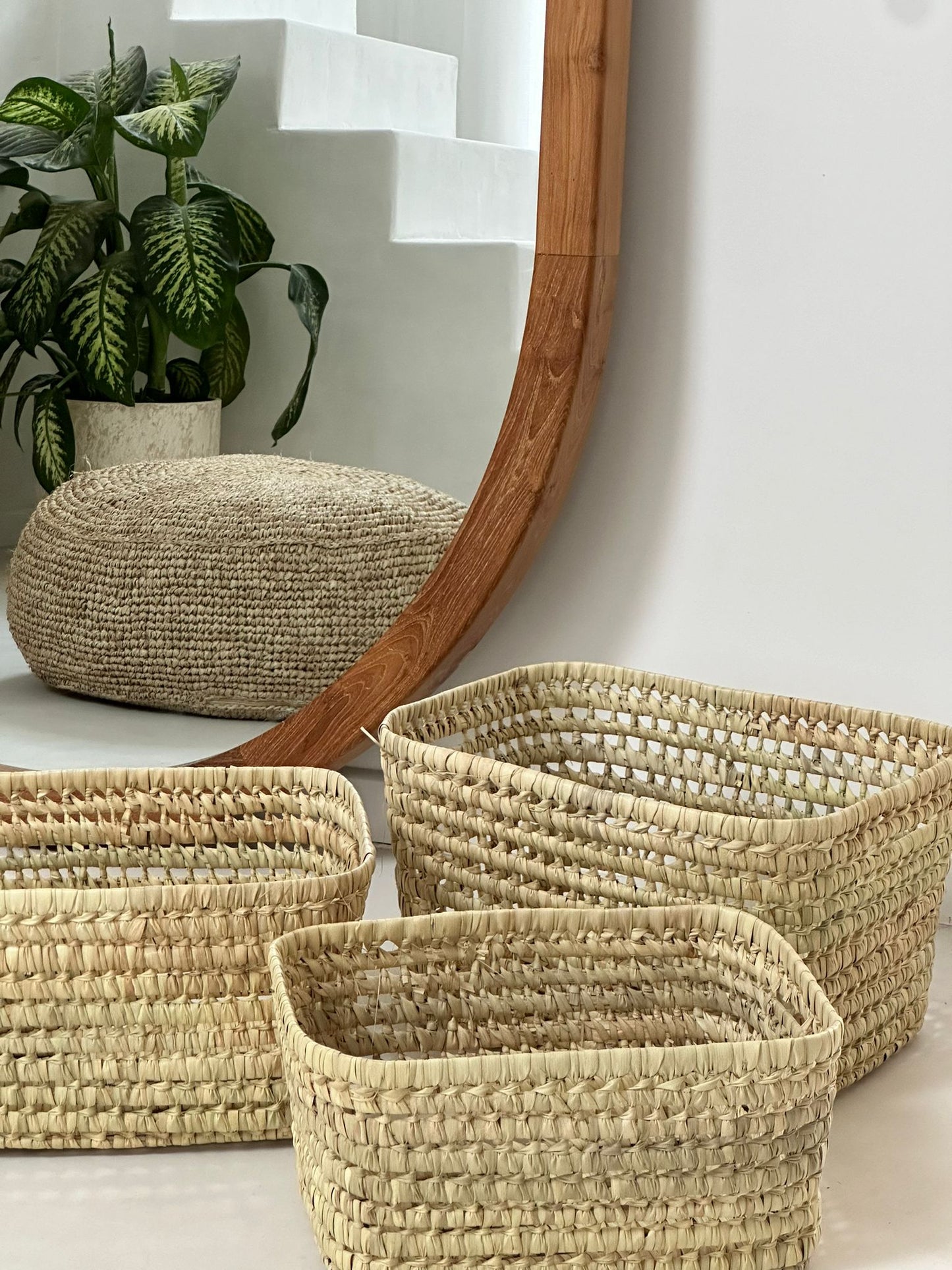 Panier Trio en Fibres Tressées